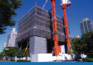 福岡銀行新本部ビル鉄骨工事